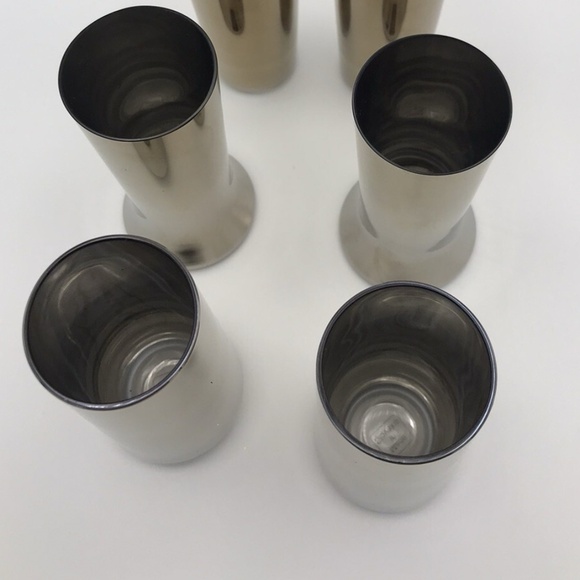 Set Of 4 Mercury Glass Shot Glass Made In Slovakia, NWOB - Picture 9 of 11